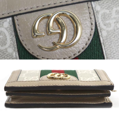 GUCCI グッチ GG カードケース ウォレット 二つ折り財布 523155 UULAG 9682 レディース【中古】