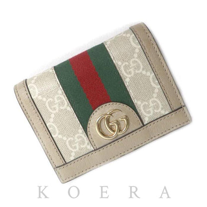 GUCCI グッチ GG カードケース ウォレット 二つ折り財布 523155 UULAG 9682 レディース【中古】