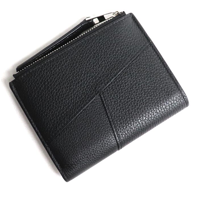 LOEWE ロエベ パズル スリム コンパクトウォレット 二つ折り財布 ブラック C510W73X08 レディース【中古】【美品】