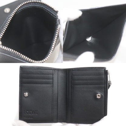 LOEWE ロエベ パズル スリム コンパクトウォレット 二つ折り財布 ブラック C510W73X08 レディース【中古】【美品】