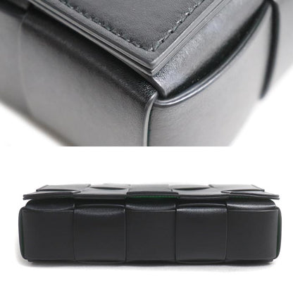 BOTTEGAVENETA ボッテガヴェネタ カセット ショルダーバッグ ブラック/パラキート 737950V29E01091 ユニセックス【中古】