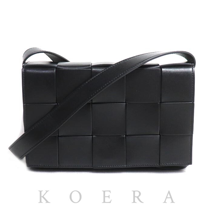 BOTTEGAVENETA ボッテガヴェネタ カセット ショルダーバッグ ブラック/パラキート 737950V29E01091 ユニセックス【中古】