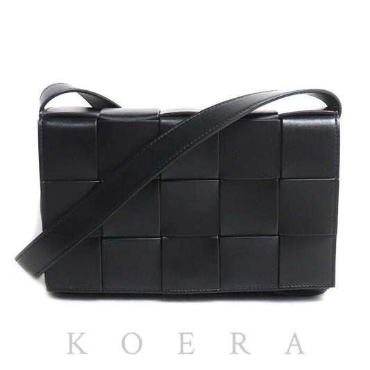 BOTTEGAVENETA ボッテガヴェネタ カセット ショルダーバッグ ブラック/パラキート 737950V29E01091 ユニセックス【中古】