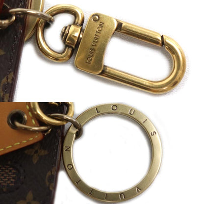 LOUIS VUITTON ルイ・ヴィトン ポルト クレ ダミエ ジャイアント モノグラム チャーム キーホルダー ブラウン MP2713 BC0270 ユニセックス【中古】