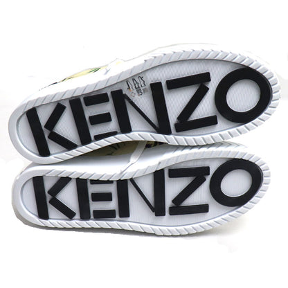 KENZO ケンゾー K-SKATE LACE UP SNEAKERS スニーカー イエロー マルチ 36 レディース【中古】【美品】