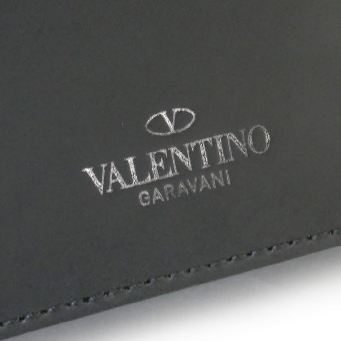 Valentino Garavani ヴァレンティノ・ガラヴァーニ VLTNロゴプリント・スタッズ付レザークラッチ クラッチバッグ 1Y2B0692WJW メンズ【中古】