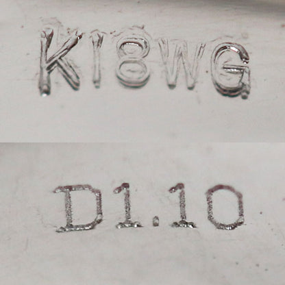 K18WG ホワイトゴールド リング・指輪 ダイヤモンド1.10ct 11号 5.4g MR5343 レディース【中古】