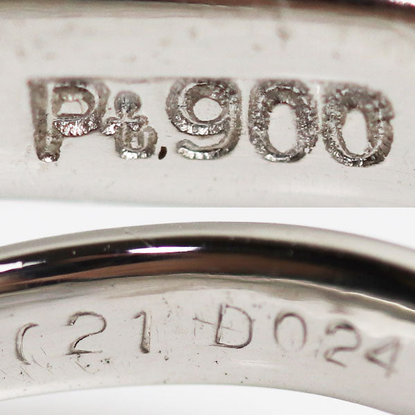 Pt900プラチナ リング・指輪 ルビー0.21ct ダイヤモンド0.24ct 18号 5.5g MR5411 レディース【中古】