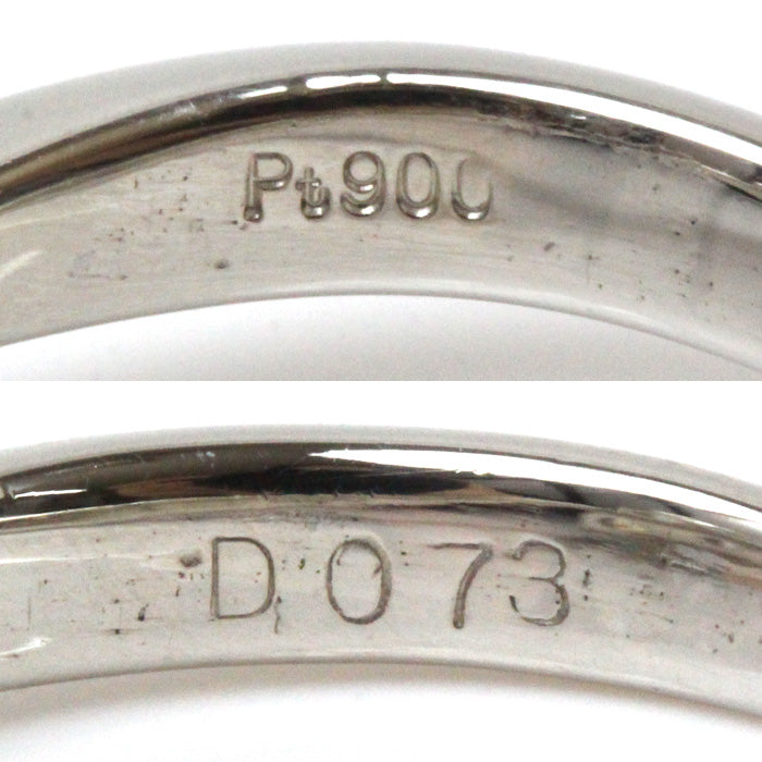 Pt900プラチナ リング・指輪 ダイヤモンド0.73ct 6.5号 4.5g レディース【中古】