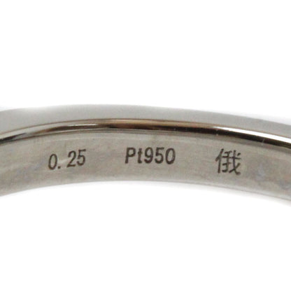 NIWAKA Pt950プラチナ リング・指輪 ダイヤモンド0.25ct 5号 2.6g レディース【中古】【美品】