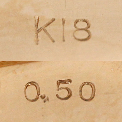K18PG ピンクゴールド リング・指輪 ダイヤモンド0.50ct 12.5号 3.3g レディース【中古】【美品】