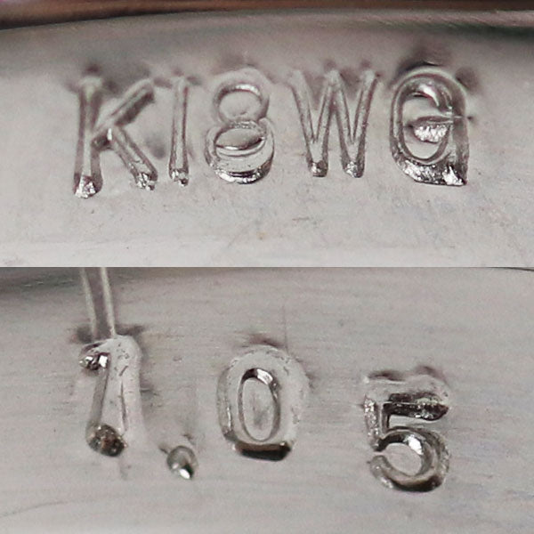 K18WG ホワイトゴールド リング・指輪 ダイヤモンド1.05ct 15号 4.0g MR5571 レディース【中古】