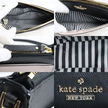 Kate Spade ケイトスペード ショルダーバッグ ブラック ベージュピンク PXRU750 レディース【中古】