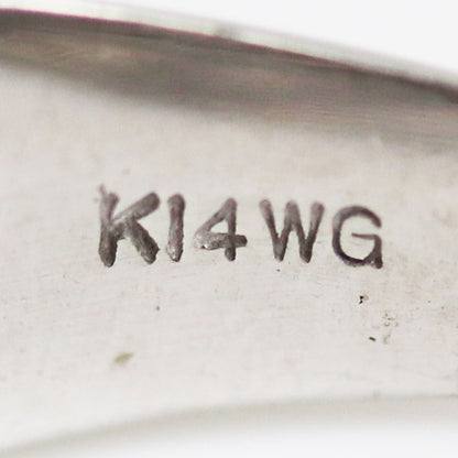 K14WG ホワイトゴールド リング・指輪 ダイヤモンド 18号 5.8g MR5503 ユニセックス【中古】