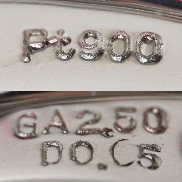 Pt900プラチナ リング・指輪 ガーネット2.50ct ダイヤモンド0.05ct 11号 10.4g レディース【中古】【極美品】