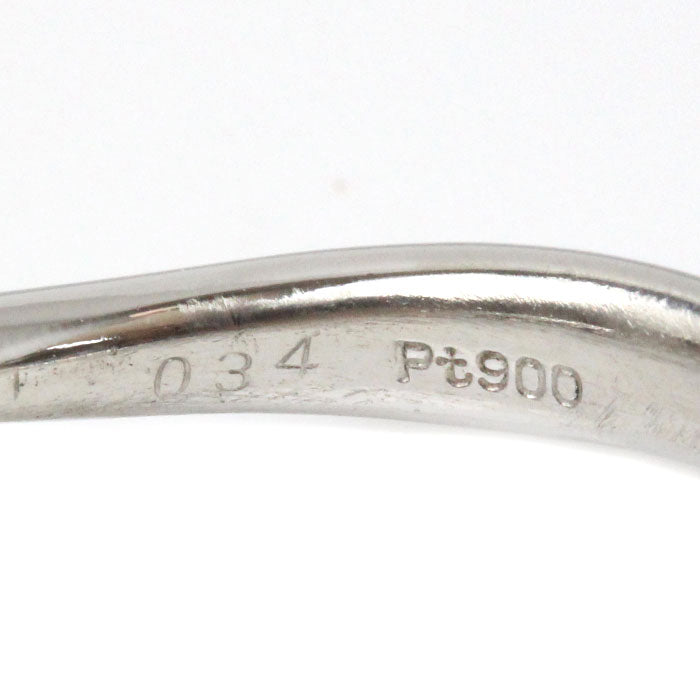 Pt900プラチナ リング・指輪 ダイヤモンド0.34ct 16号 6.0g レディース【中古】