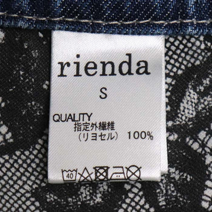 rienda 美 Line Denim デニムジャケット ブルー 110AS910-0110 S レディース【未使用】【買取品】