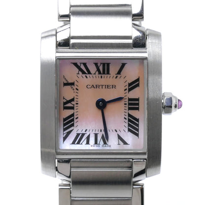 CARTIER カルティエ タンクフランセーズ SM ピンクシェル 腕時計 電池式 W51028Q3 レディース【中古】
