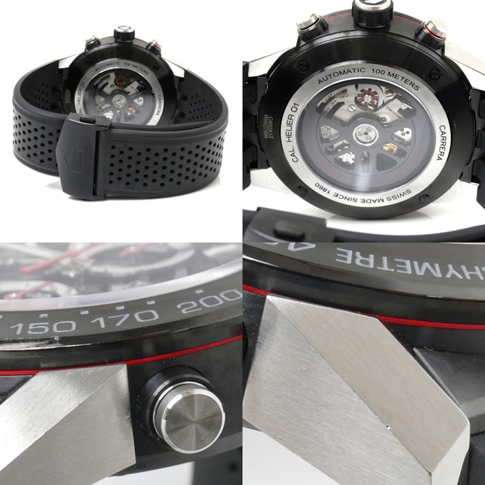 TAG HEUER タグホイヤー カレラ ホイヤー01 腕時計 自動巻き ブラック CAR2A1Z.FT6044 メンズ【中古】