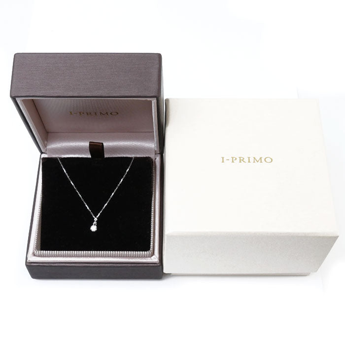 I-PRIMO アイプリモ K10WG ホワイトゴールド ネックレス ダイヤモンド