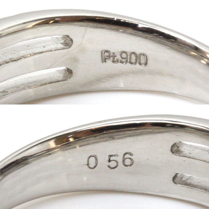 Pt900プラチナ リング・指輪 ダイヤモンド0.56ct 12号 6.6g レディース【中古】