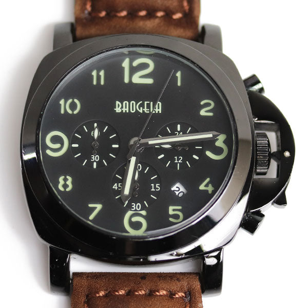BAOGELA クロノグラフ 腕時計 電池式 M:1702 メンズ【中古】