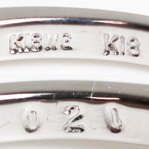 K18WG ホワイトゴールド K18PG ピンクゴールド リング・指輪 ダイヤモンド0.2ct 9号 1.7g レディース【中古】【美品】