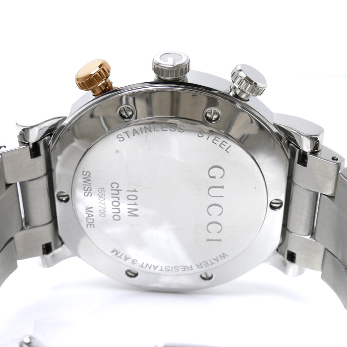 GUCCI グッチ Gクロノ 腕時計 電池式 YA101360/101M メンズ【中古】【美品】