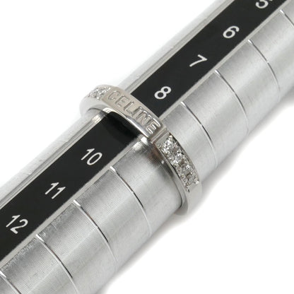CELINE セリーヌ Pt900プラチナ リング・指輪 ダイヤモンド0.10ct 9号 3.6g レディース【中古】