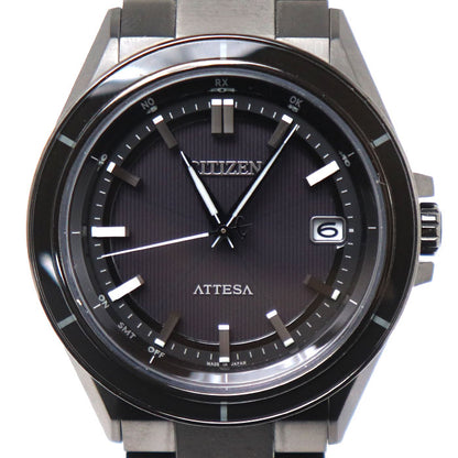 CITIZEN シチズン ATTESA アテッサ 電波 腕時計 ソーラー ブラック CB3035-72E/H128-001R704 チタン メンズ【中古】【美品】