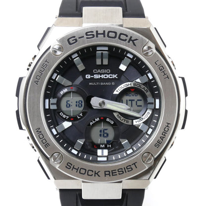 CASIO カシオ G-SHOCK 腕時計 ソーラー ブラック GST-W110-1AJF 電波 メンズ【中古】