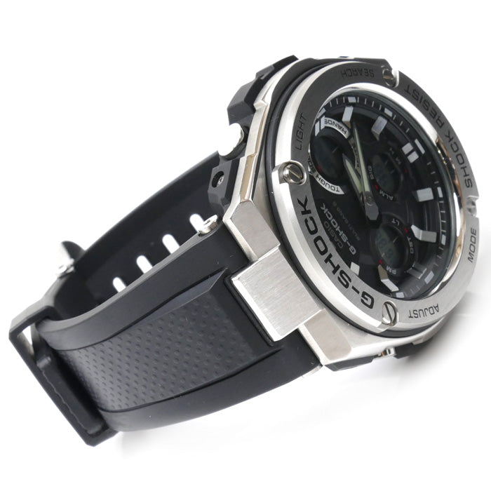 CASIO カシオ G-SHOCK 腕時計 ソーラー ブラック GST-W110-1AJF 電波 メンズ【中古】