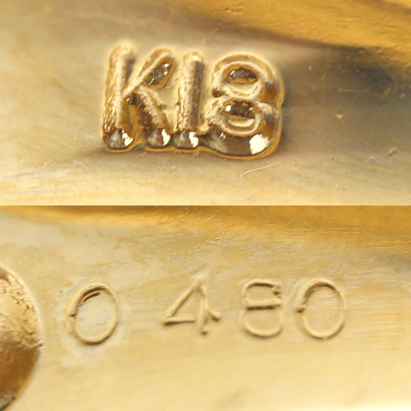 K18YG イエローゴールド リング・指輪 ダイヤモンド0.45ct 12号 4.2g レディース【中古】