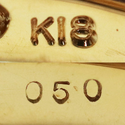 K18YG イエローゴールド フラワーモチーフ リング・指輪 ダイヤモンド0.50ct 12号 3.1g レディース【中古】