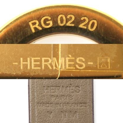 HERMES エルメス GP レザー オーケリーPM ネックレス 6.4g 45～50cm レディース【中古】【美品】