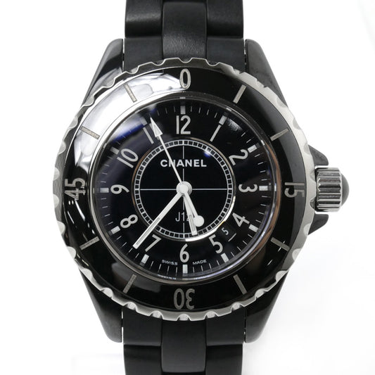 CHANEL シャネル J12 ブラックセラミック ラバー 腕時計 電池式 H0681 レディース【中古】