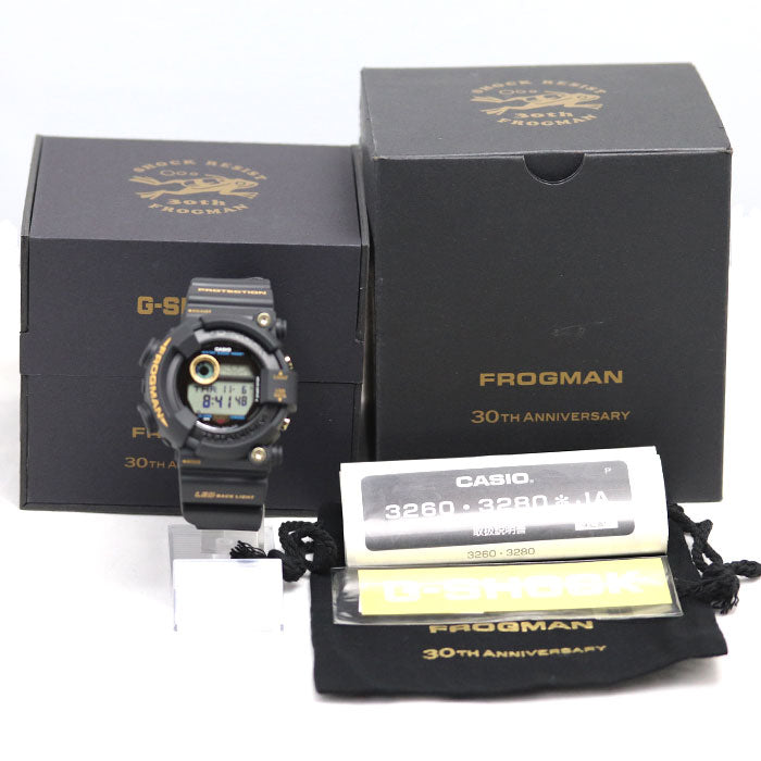 CASIO カシオ G-SHOCK フロッグマン 30周年記念モデル 腕時計 ソーラー GW-8230B-9AJR メンズ【中古】【美品】