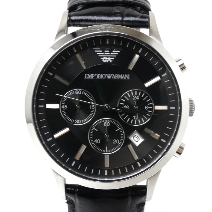 Emporio Armani エンポリオ・アルマーニ クロノグラフ 腕時計 電池式 AR-2447 メンズ【中古】