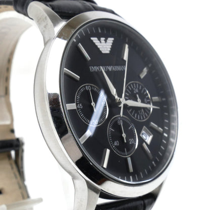 Emporio Armani エンポリオ・アルマーニ クロノグラフ 腕時計 電池式 AR-2447 メンズ【中古】