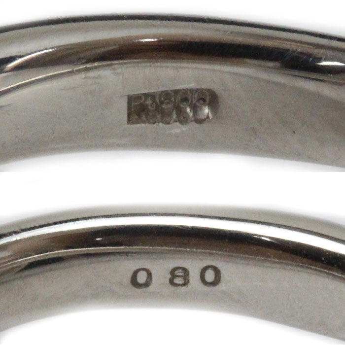 Pt900プラチナ リング・指輪 パール約9.5mm ダイヤモンド0.80ct 12号 13.5g レディース【中古】【美品】