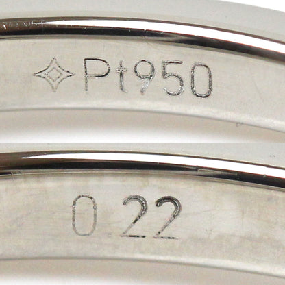 GSTV Pt950プラチナ リング・指輪 ダイヤモンド0.22ct 13号 3.3g レディース【中古】【美品】