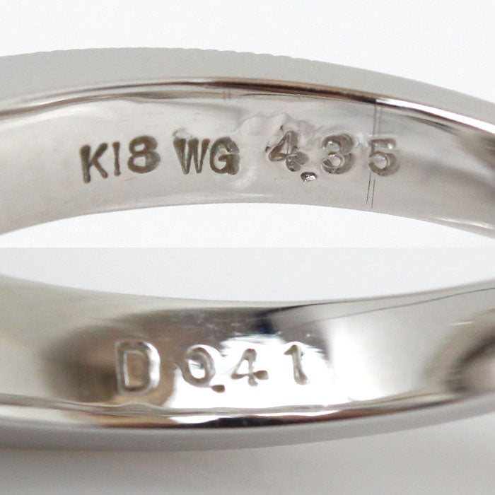 K18WG ホワイトゴールド リング・指輪 モルガナイト4.35ct ダイヤモンド0.41ct 13号 9.2g レディース【中古】